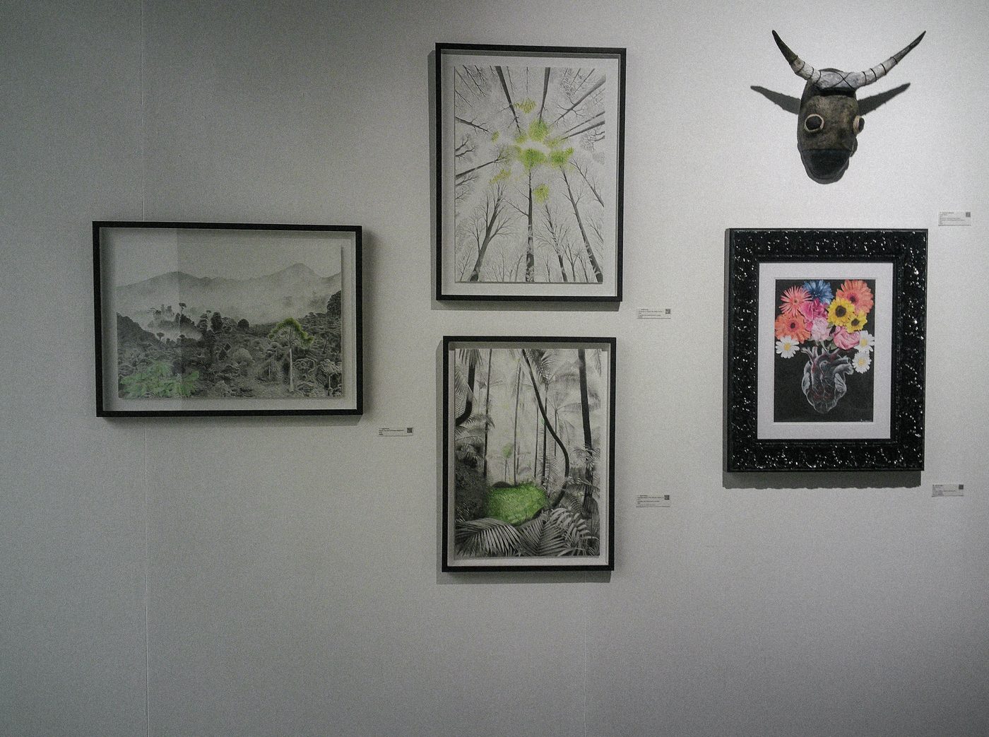 Drawings, skull, eyes