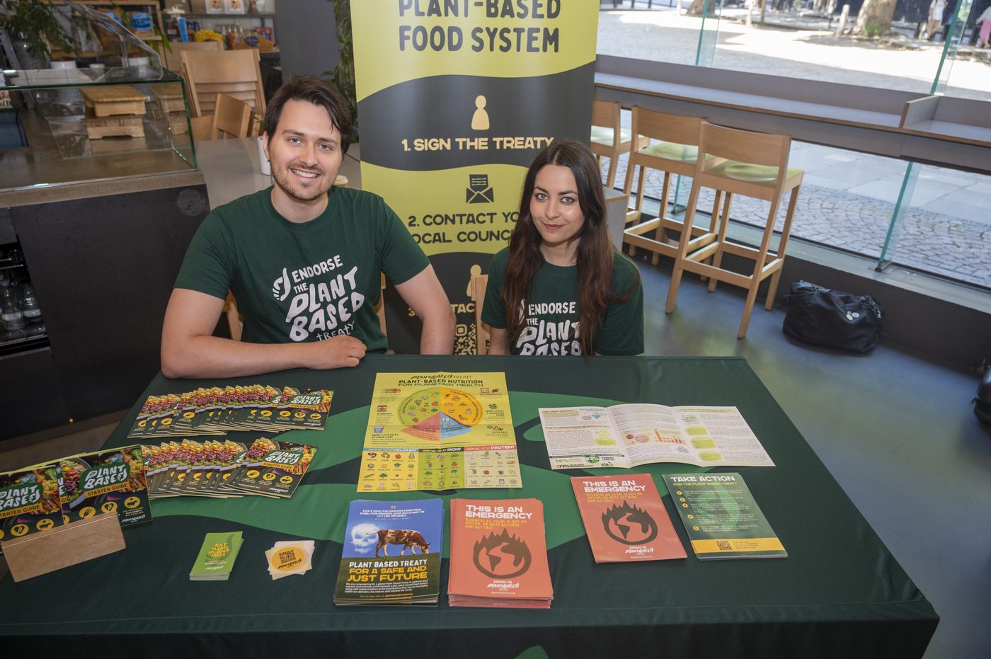Plant Based Treaty stand